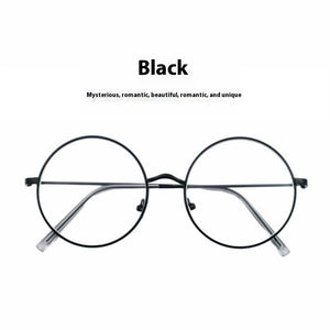 Round Frame Glasses Female Anti-blue Light Eye Protection