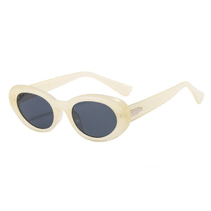 European And American Retro Cat Eye Oval Small Frame Glasses UV Protection