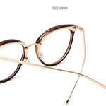 Gold wire round glasses frame female retro flat glasses eye frame frame
