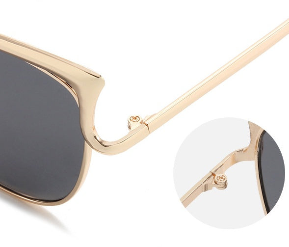 Cat Eye Sunglasses European And American Style Sunglasses Colorful Metal Frame