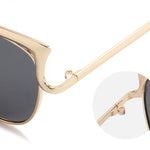 Cat Eye Sunglasses European And American Style Sunglasses Colorful Metal Frame