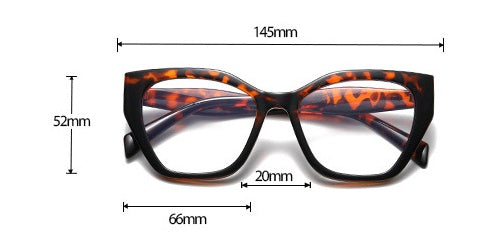 Cat Eye Glasses Frame Female Trendy Contrast Color