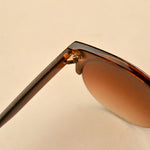 Half Frame Cat Eye Retro Sunglasses