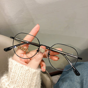 Metal Plain Myopic Face Without Makeup Glasses Acetate Frames Frame