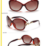 Women's Polarized Large Frame Eye Protection Sunglasses