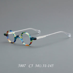 Acetate Frames Retro Round Glasses