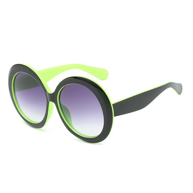 Sunglasses with large round frames