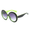 Sunglasses with large round frames