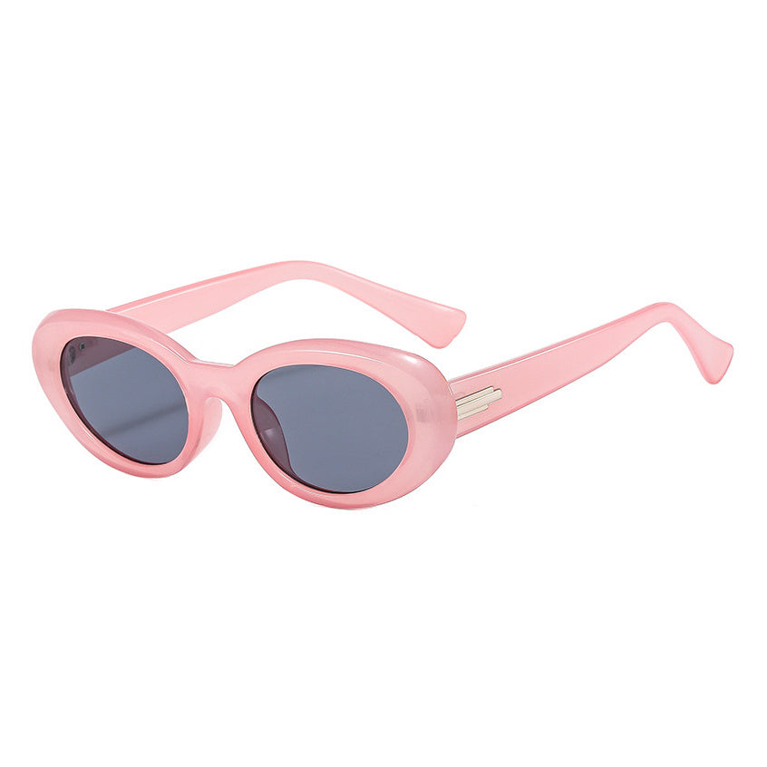 European And American Retro Cat Eye Oval Small Frame Glasses UV Protection