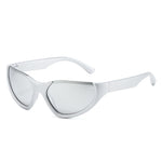 Men And Women Riding Cat's Eye Half Frame Colorful Sunglasses