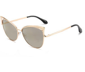 Cat Eye Sunglasses European And American Style Sunglasses Colorful Metal Frame