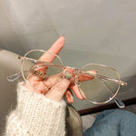 Metal Plain Myopic Face Without Makeup Glasses Acetate Frames Frame