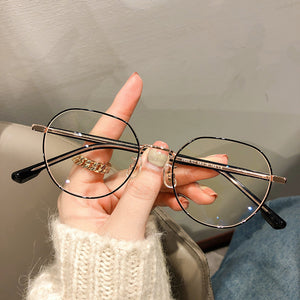 Metal Plain Myopic Face Without Makeup Glasses Acetate Frames Frame