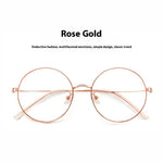 Round Frame Glasses Female Anti-blue Light Eye Protection