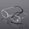 Memory Alloy Rimless Glasses Men's Business Frames