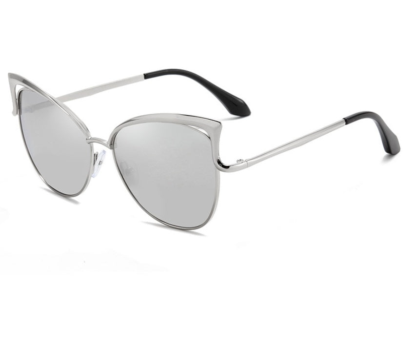 Cat Eye Sunglasses European And American Style Sunglasses Colorful Metal Frame