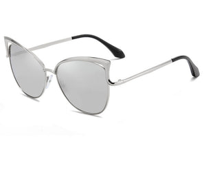 Cat Eye Sunglasses European And American Style Sunglasses Colorful Metal Frame
