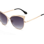 Cat Eye Sunglasses European And American Style Sunglasses Colorful Metal Frame