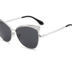 Cat Eye Sunglasses European And American Style Sunglasses Colorful Metal Frame