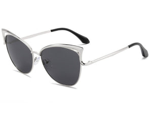 Cat Eye Sunglasses European And American Style Sunglasses Colorful Metal Frame