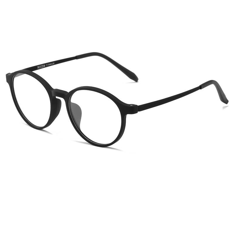 Men's And Women's Fashion Round Titanium Eyeglass Frames