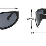 Men And Women Riding Cat's Eye Half Frame Colorful Sunglasses
